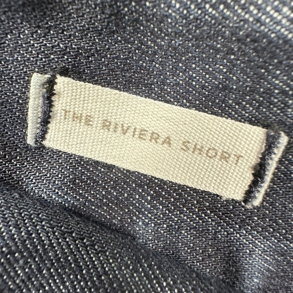 LOFT Riviera Denim Shorts Women Sz 0 Dark Wash Indigo Blue 100% Cotton Casual - Picture 5 of 9